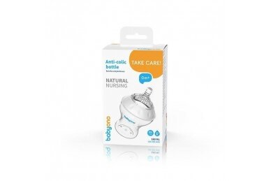 Baby Bottle BabyOno Anti-colic NATURAL NURSING 180 ml 2