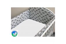 Baby Crib Bumper Ankras CHMURKI Grey 360 cm