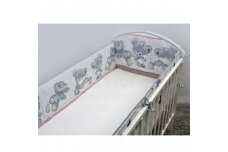 Baby Crib Bumper Ankras MIKA Grey 360 cm