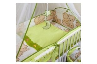 Baby Crib Bumper Ankras PRZYJACIELE Green 360 cm