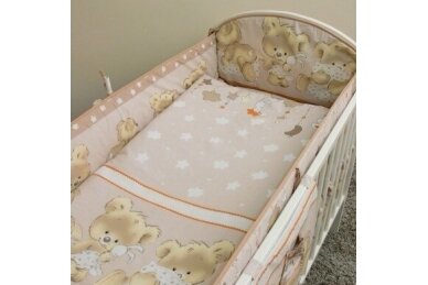 Baby Crib Bumper Ankras MIKA Beige 360 cm