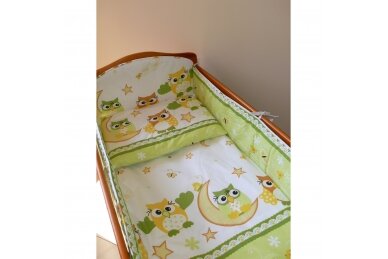 Baby Crib Bumper Ankras SOWY Green 360 cm