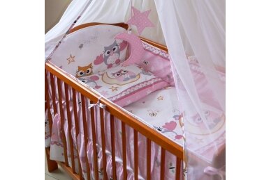 Baby Crib Bumper Ankras SOWY Pink 360 cm