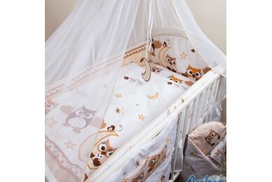 Baby Crib Bumper Ankras SOWY Beige 360 cm