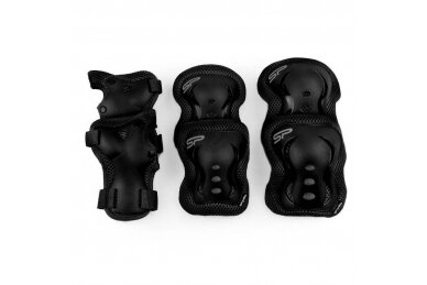 Set of protectors Spokey SHIELD L Black