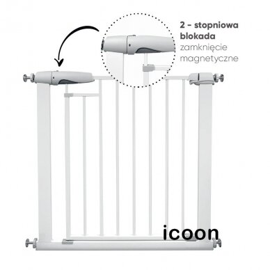 Ворота безопасности ICOON 76-104 cm, Grey 2