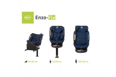 Car Seat 4baby ENZO FIX 360°(40-150 cm) Navy Blue 12