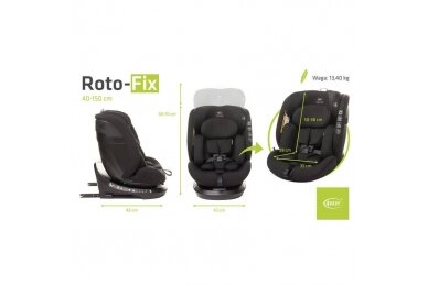 Car Seat 4baby ROTO-FIX 360°(40-150 cm) Black 16