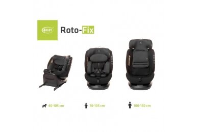 Car Seat 4baby ROTO-FIX 360°(40-150 cm) Graphite 15