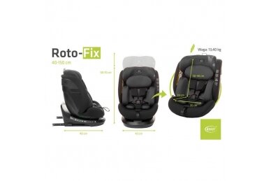 Car Seat 4baby ROTO-FIX 360°(40-150 cm) Graphite 16