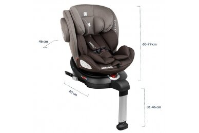 Car Seat RONDA ISOFIX 360°, Black 11