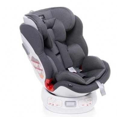 Autokėdutė 4baby SPACE-FIX 360° Grey 6