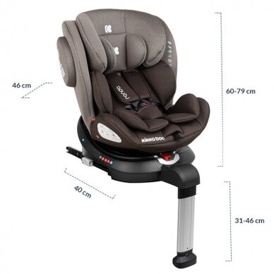 Autokėdutė RONDA ISOFIX 360°, Black 11