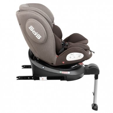 Autokėdutė RONDA ISOFIX 360°, Brown 6