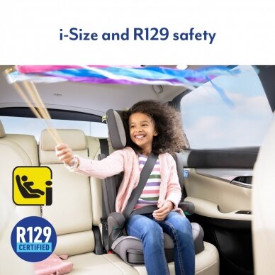 Automobilinė kėdutė  Graco AFFIX™ I-SIZE R129 Midnight 6