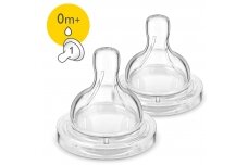 AVENT Classic+ Teat silikone Anti-colic 0m+, 2 pcs