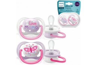 AVENT Pacifiers ULTRA  AIR, 080/02, 2 pcs