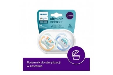 AVENT  Pacifiers ULTRA  AIR, SCF080/09, 2 pcs 1