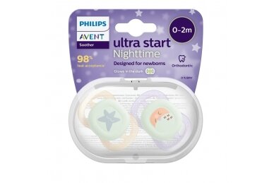 Avent  ULTRA  START Night Dummy 075/07, Double pack 1