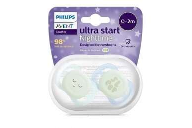 Avent  ULTRA  START Night Dummy 075/08, Double pack 1