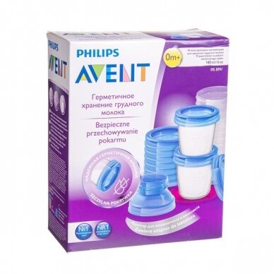 AVENT Контейнеры для хранения грудного молока SCF618/10 1