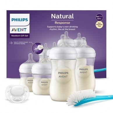 Avent buteliukų rinkinys Natural Response SCD838/11 1