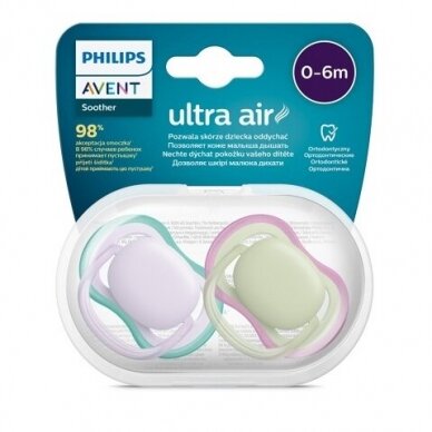 AVENT пустышки силиконовые ULTRA  AIR, 085/24, 2 шт 1