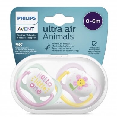 AVENT пустышки ULTRA  AIR, SCF085/02, 2 шт 1