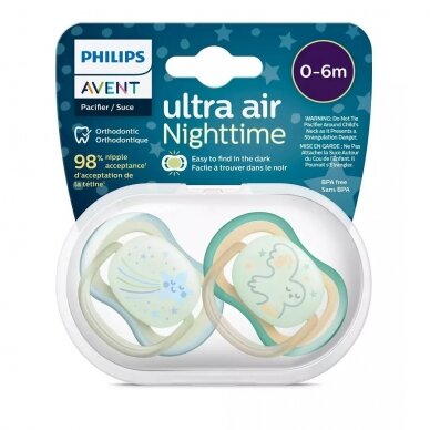 AVENT пустышки ULTRA  AIR Night ,376/18, 2 шт 1