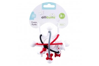 Silicone Rattle with Teether GiliGums COSMO 3