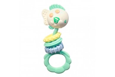 Rattle with Teether BabyOno MARLIN, 405/01 1