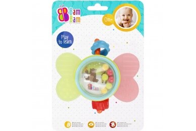 Rattle with Teether BamBam BUTTERFLY 3