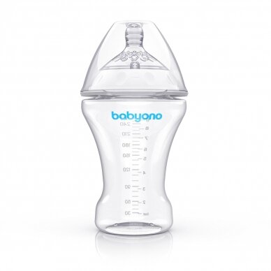 Бутылочка для кормления BabyOno Anti-colic NATURAL NURSING260 ml