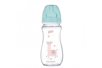 Canpol Baby Bottle EasyStart Anti-Colic EXOTIC ANIMALS 300 ml