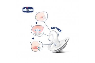 Pacifiers Chicco PHYSIO FORMA Silicone 0-2 m, 2 pcs 2