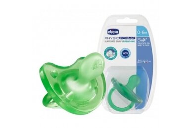 Pacifier Chicco PHYSIO FORMA Silicone +0m Green 2