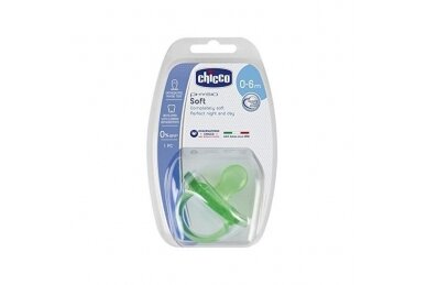 Pacifier Chicco PHYSIO FORMA Silicone +0m Green 1