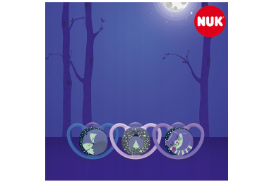 Soother NUK SPACE Night  2pcs 2