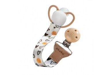 Clip On Soother Holders BONES 3