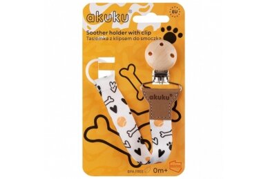 Clip On Soother Holders BONES 5