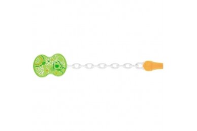 Babies Soother Clip Chicco Clip Salvasucchietto, Green 1