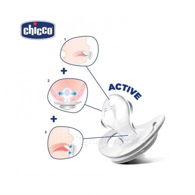 Čiulptukai Chicco PHYSIO FORMA Silicone 0-2 m, 2 vnt 2