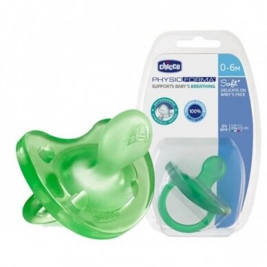 Čiulptukas Chicco PHYSIO FORMA Silicone +0m Green 2