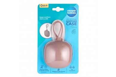 Silicone Soother Case Canpol 51/402 Pink 2