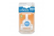 Dr Brown's Silikone Teat 3m+, 2 pcs