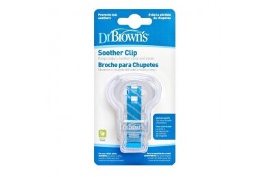 Dr Brown's Soother Clip Blue 1