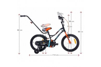 Bicycle TIGER Bike 16'' Black/Orange 3