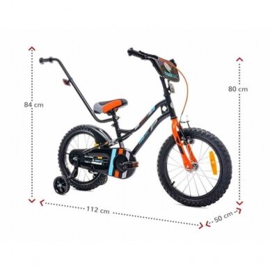 Велосипед TIGER Bike 16'' Black/Yellow 4