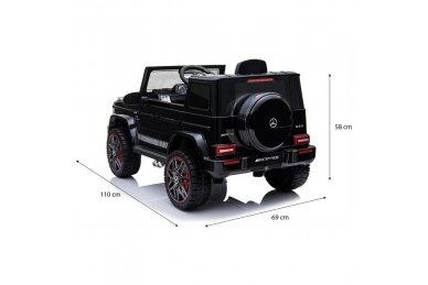 Children's electric car MERCEDES G63 AMG, Black 10