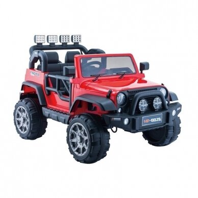 Elektromobilis JEEP HP-12 4WD Red su distanciniu valdymu 11